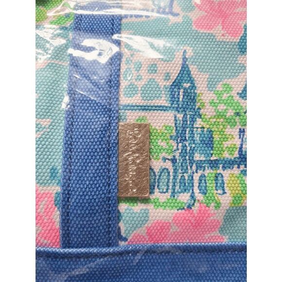 💗💙 LILLY PULITZER Mercato Washington DC Large Beach Tote NEW WITH TAGS - Picture 9 of 12
